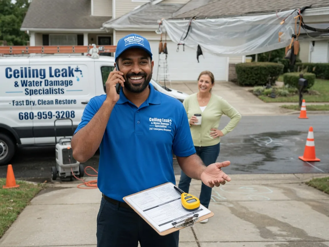 Ceiling Leak Cleanup Sterling, OH FAQs